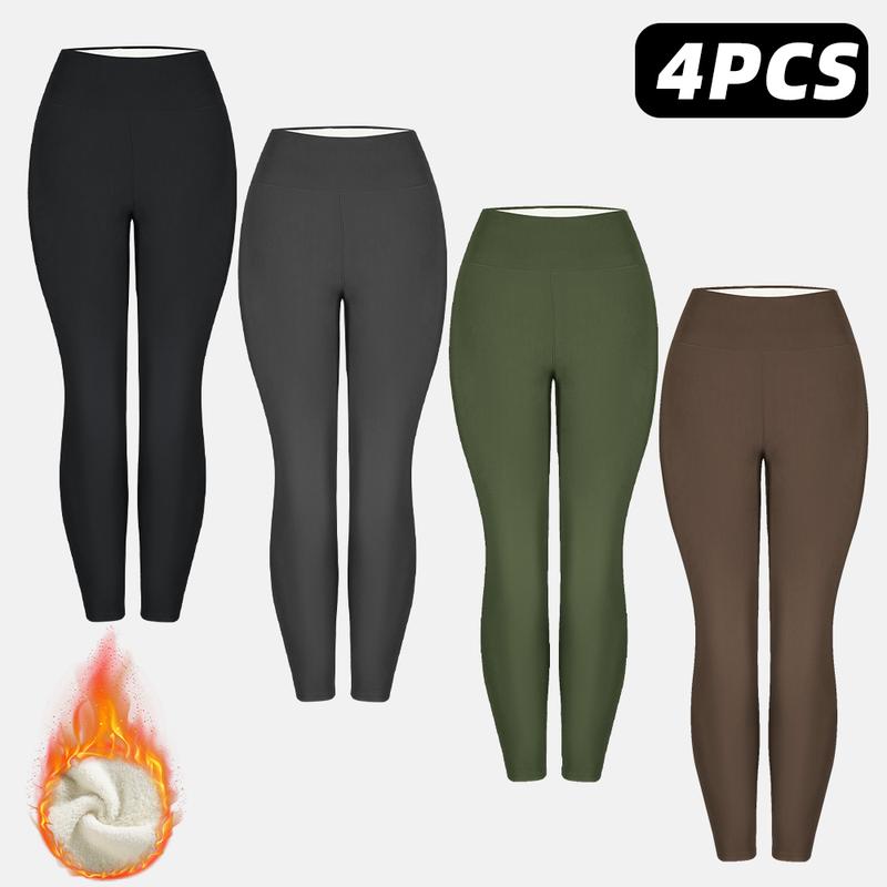 Thermal Thick FLeece Lined Leggings for Winter Warm Against Cold
