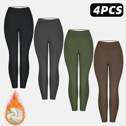 Thermal Thick FLeece Lined Leggings for Winter Warm Against Cold