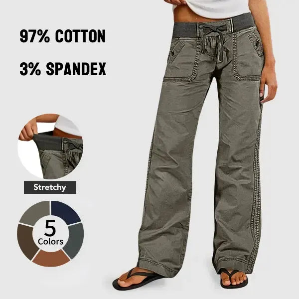 ⚡FINAL SALE⚡- 8 PACK WOMEN`S HIGH STRETCH MID RISE STRAIGHT PANTS