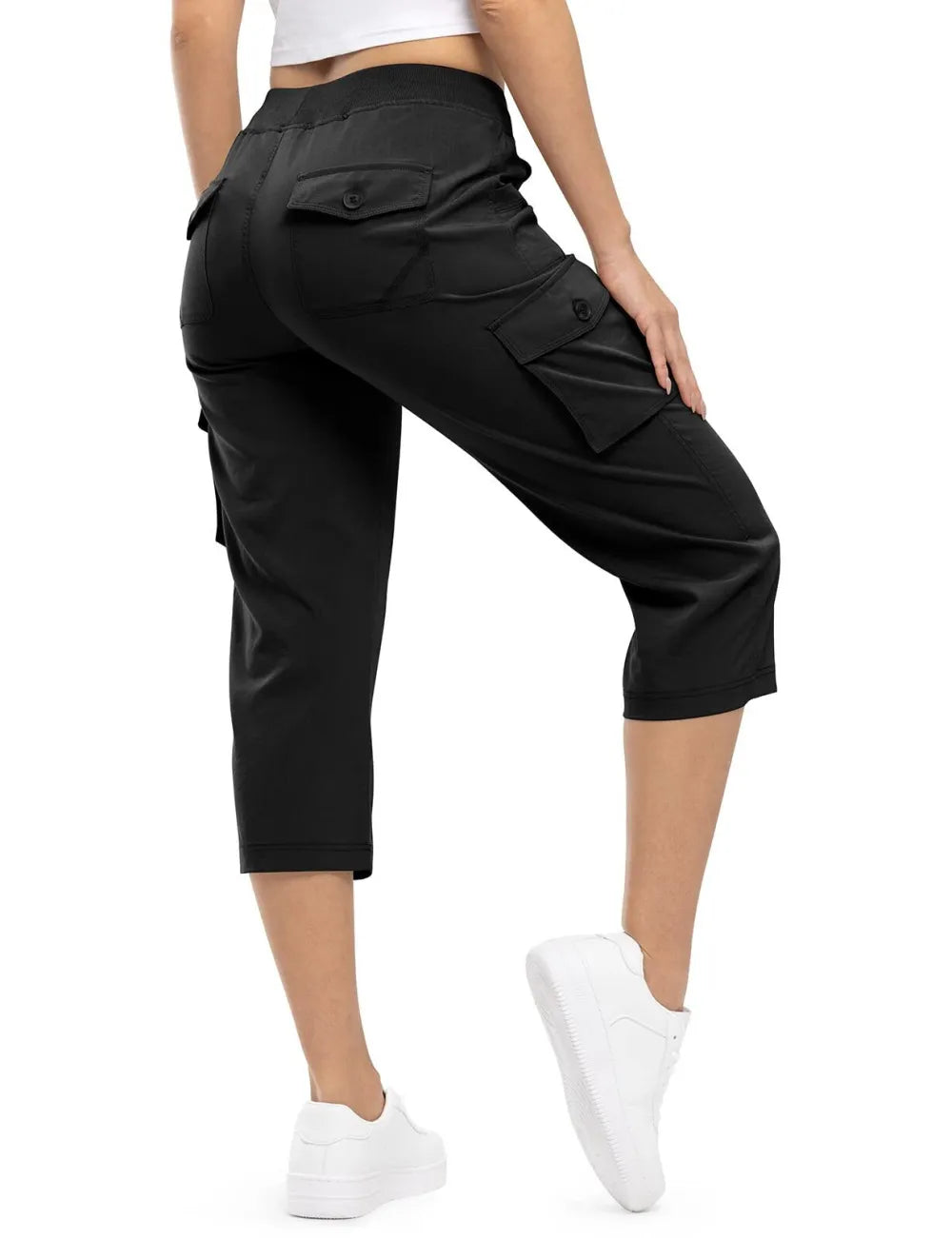 🔥Women's Cargo Capris Lightweight Hiking Pants Shorts Cropped Cotton