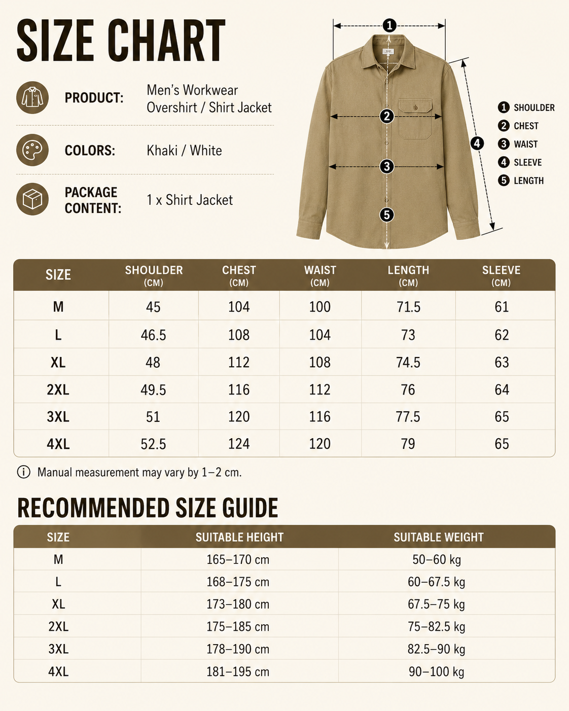 Men's Everyday Workwear Overshirts