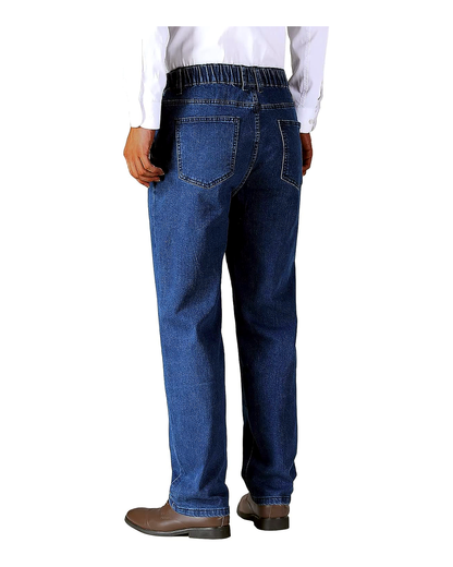 Men's Elastic Waist Relaxed Fit Denim Jeans Pack