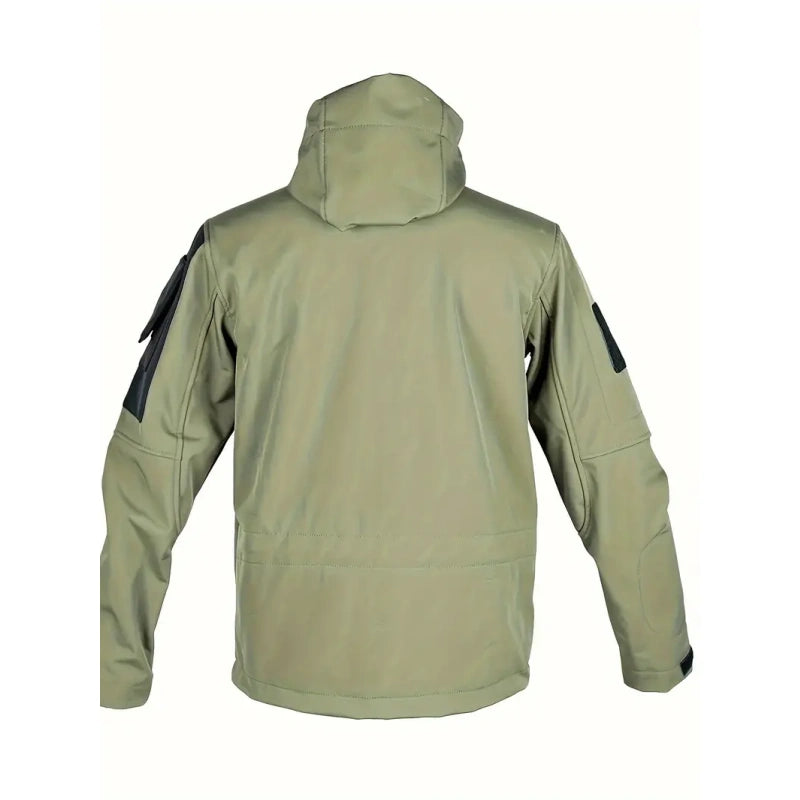 Men's Hooded Work Jacket, Waterproof & Windproof Outdoor Workwear Coat