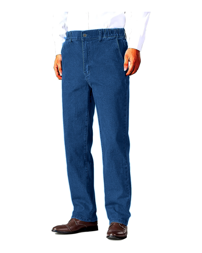 Men's Elastic Waist Relaxed Fit Denim Jeans Pack