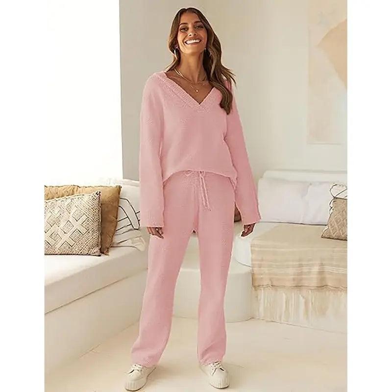 MEROKEETY Women's 2-Piece Fleece Matching Set,2 Piece Sets Women