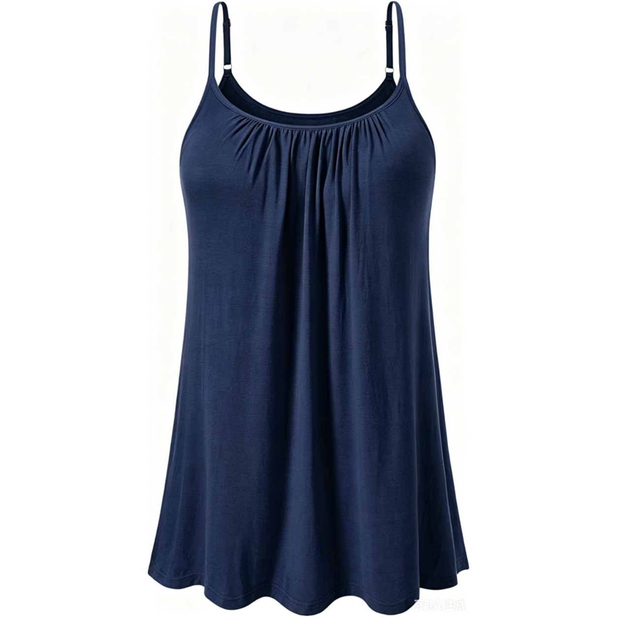 Women's Cool Flowy Bra Cami | with Built-in Cups | Relaxed Fit | Adjustable Spaghetti Strap