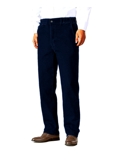 Men's Elastic Waist Relaxed Fit Denim Jeans Pack