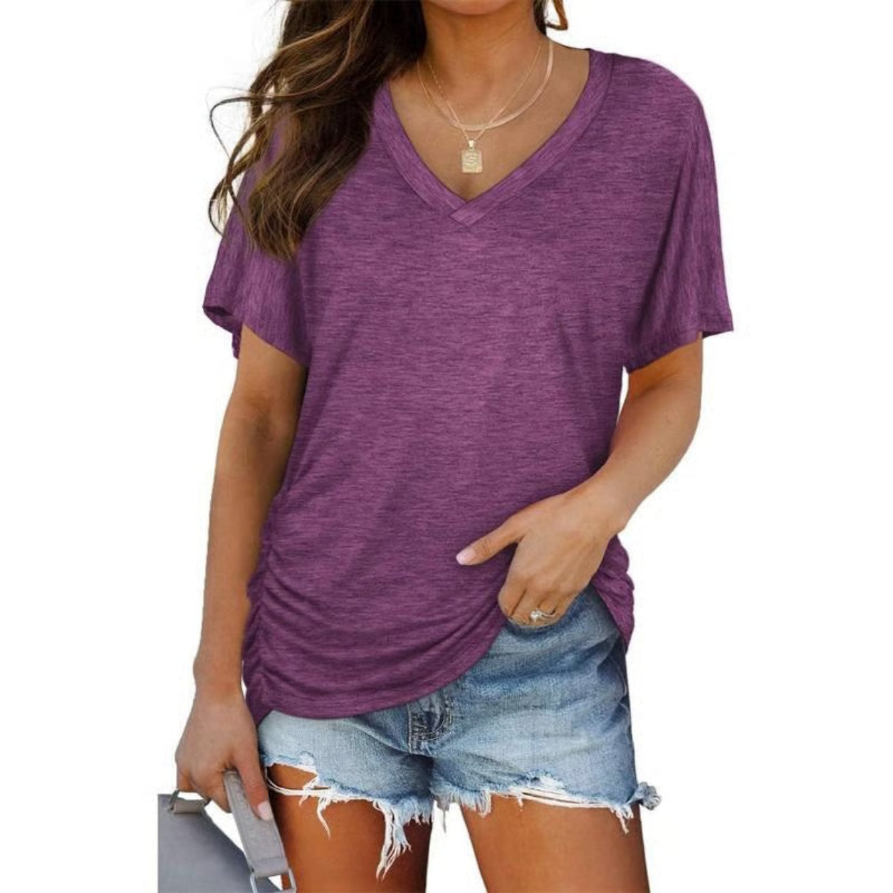 Classic V-Neck Short Sleeve T-Shirt👕 | Ultra-Soft Everyday Essential