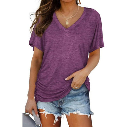 Classic V-Neck Short Sleeve T-Shirt👕 | Ultra-Soft Everyday Essential