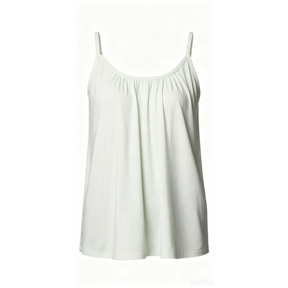 Women's Cool Flowy Bra Cami | with Built-in Cups | Relaxed Fit | Adjustable Spaghetti Strap