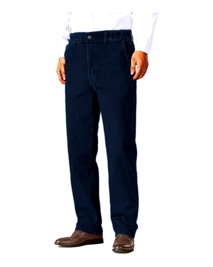 Men's Elastic Waist Relaxed Fit Denim Jeans Pack