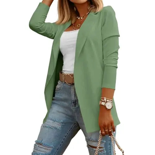 Women's Casual Long Sleeve Knit Blazer