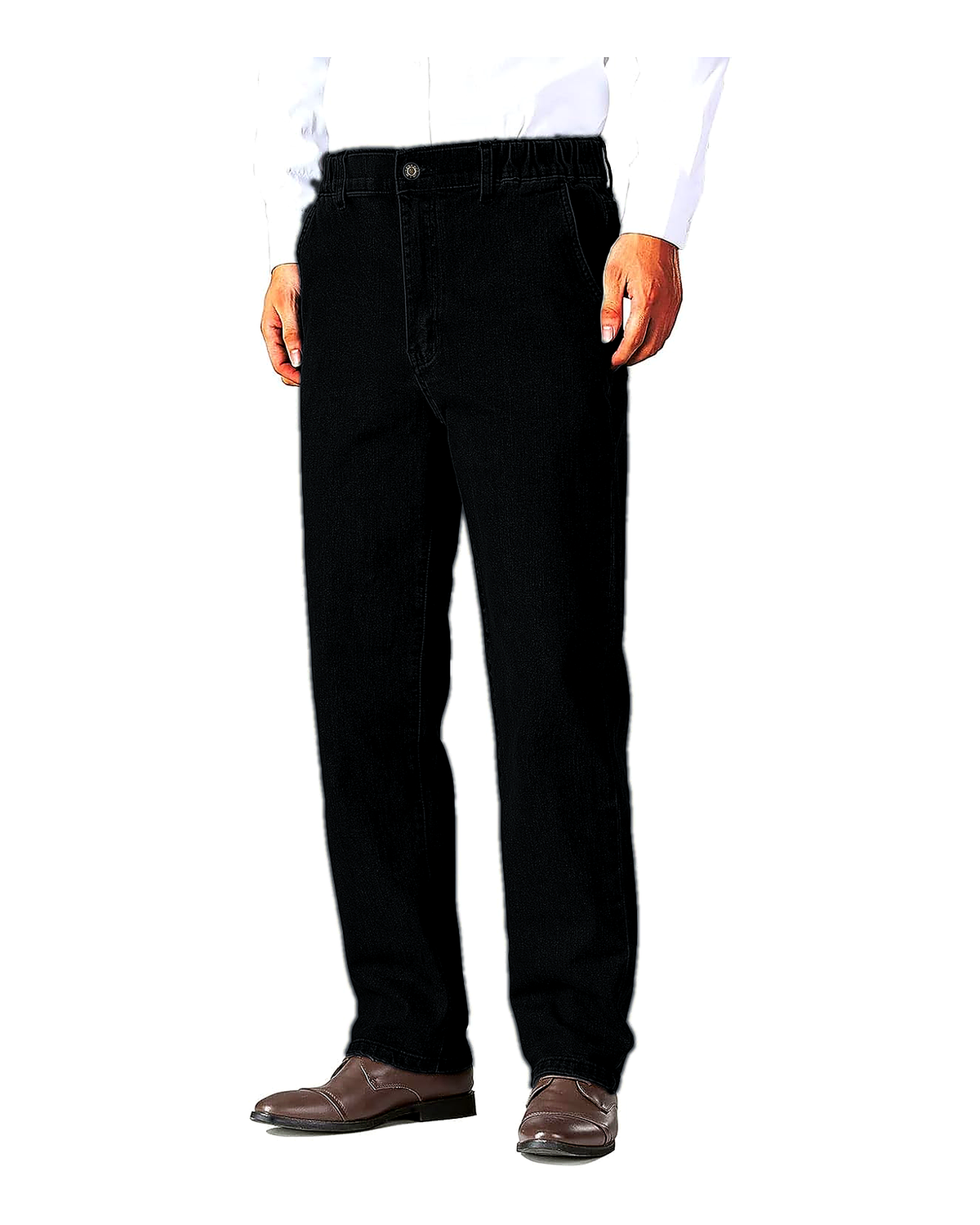 Men's Elastic Waist Relaxed Fit Denim Jeans Pack