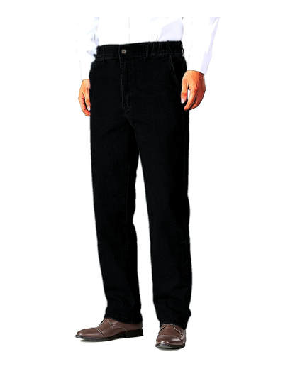 Men's Elastic Waist Relaxed Fit Denim Jeans Pack