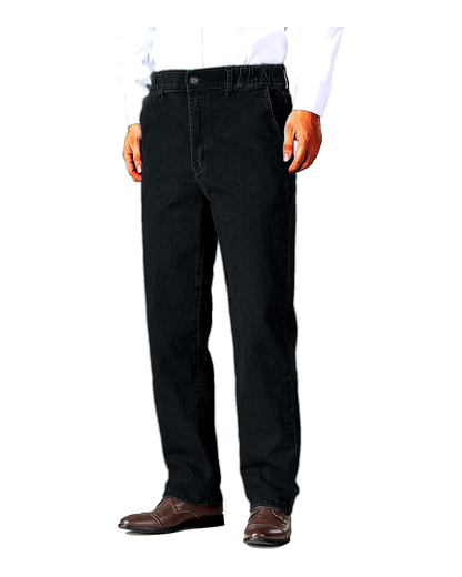 Men's Elastic Waist Relaxed Fit Denim Jeans Pack
