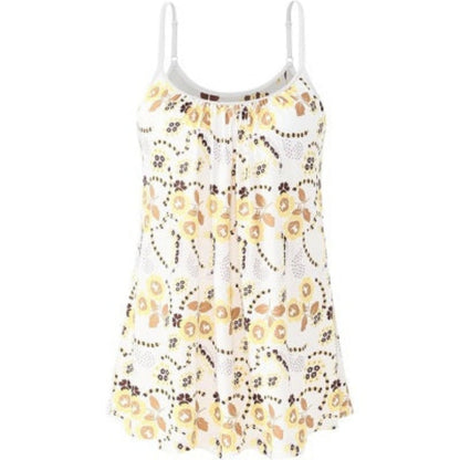 Women's Cool Flowy Bra Cami | with Built-in Cups | Relaxed Fit | Adjustable Spaghetti Strap
