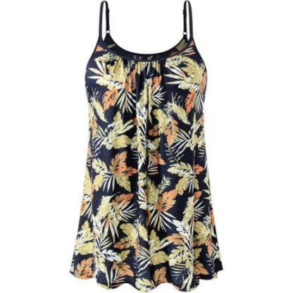 Women's Cool Flowy Bra Cami | with Built-in Cups | Relaxed Fit | Adjustable Spaghetti Strap