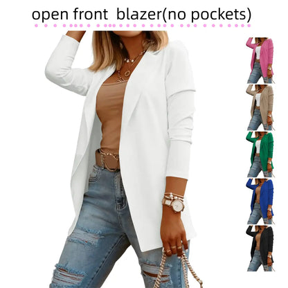 Women's Casual Long Sleeve Knit Blazer
