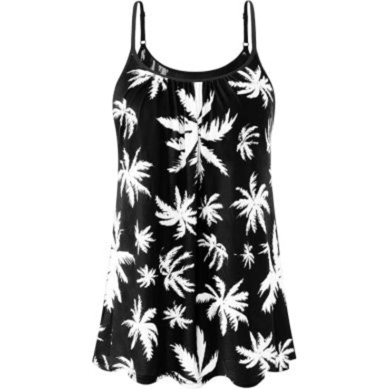 Women's Cool Flowy Bra Cami | with Built-in Cups | Relaxed Fit | Adjustable Spaghetti Strap