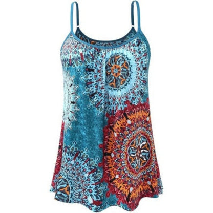 Women's Cool Flowy Bra Cami | with Built-in Cups | Relaxed Fit | Adjustable Spaghetti Strap