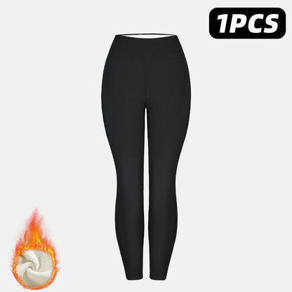 Thermal Thick FLeece Lined Leggings for Winter Warm Against Cold
