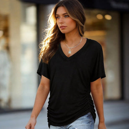 Classic V-Neck Short Sleeve T-Shirt👕 | Ultra-Soft Everyday Essential