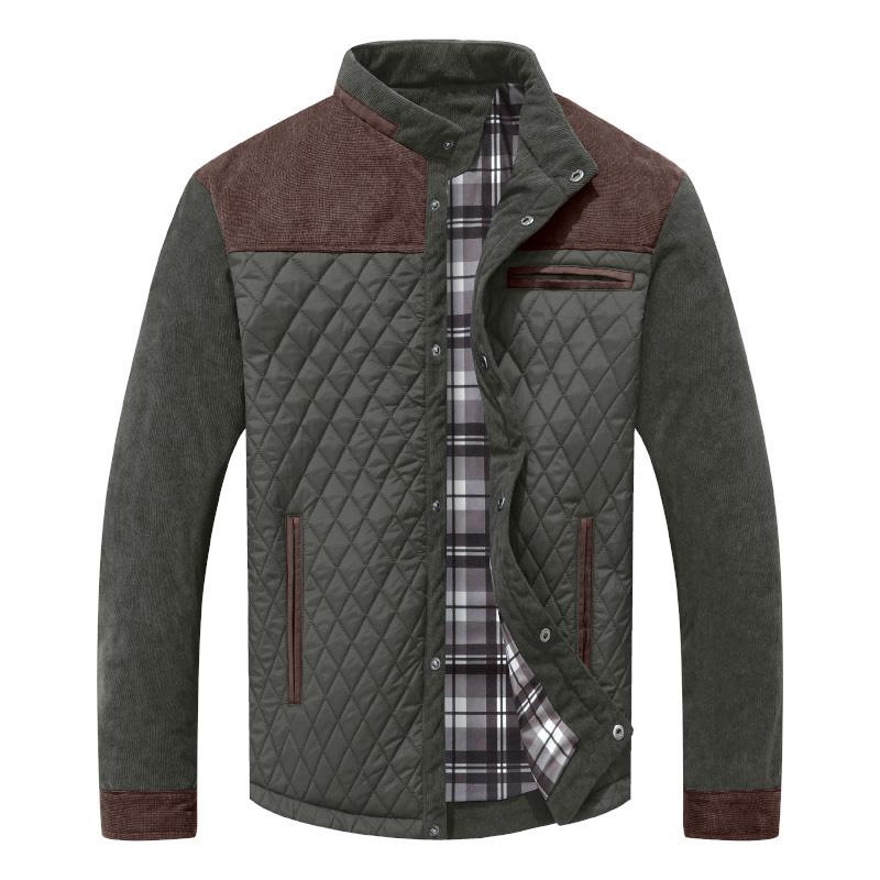 Men's Diamond Quilted Puffer Down Jacket Lightweight Casual .
