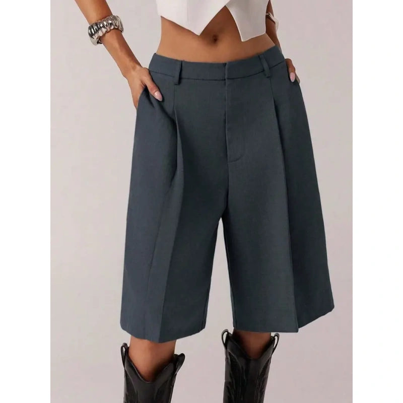 Women's Bermuda Shorts – Comfortable Fit Business Casual Summer Shorts