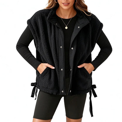 Womens Sherpa Fleece Vest