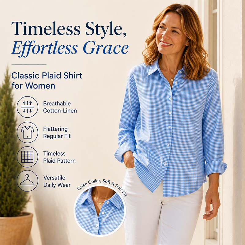 ✨Fresh Drop - Relaxed Fit Plaid Button-Up