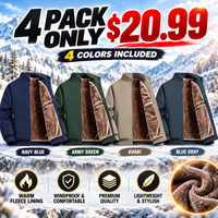 4 PACK(NAVY BLUE+ARMY GREEN+KHAKI+BLUE GRAY)$20.99