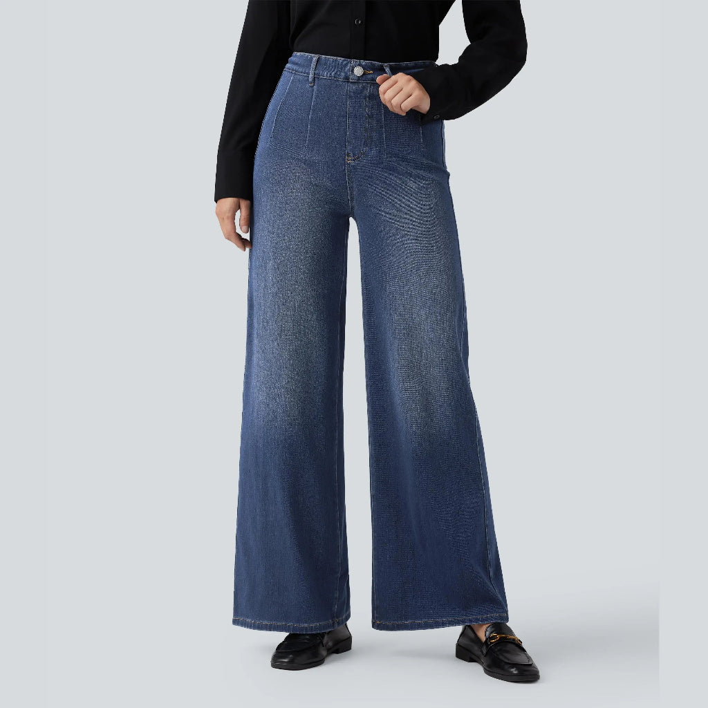 👖High Waisted Tummy Control Wide Leg Jeans