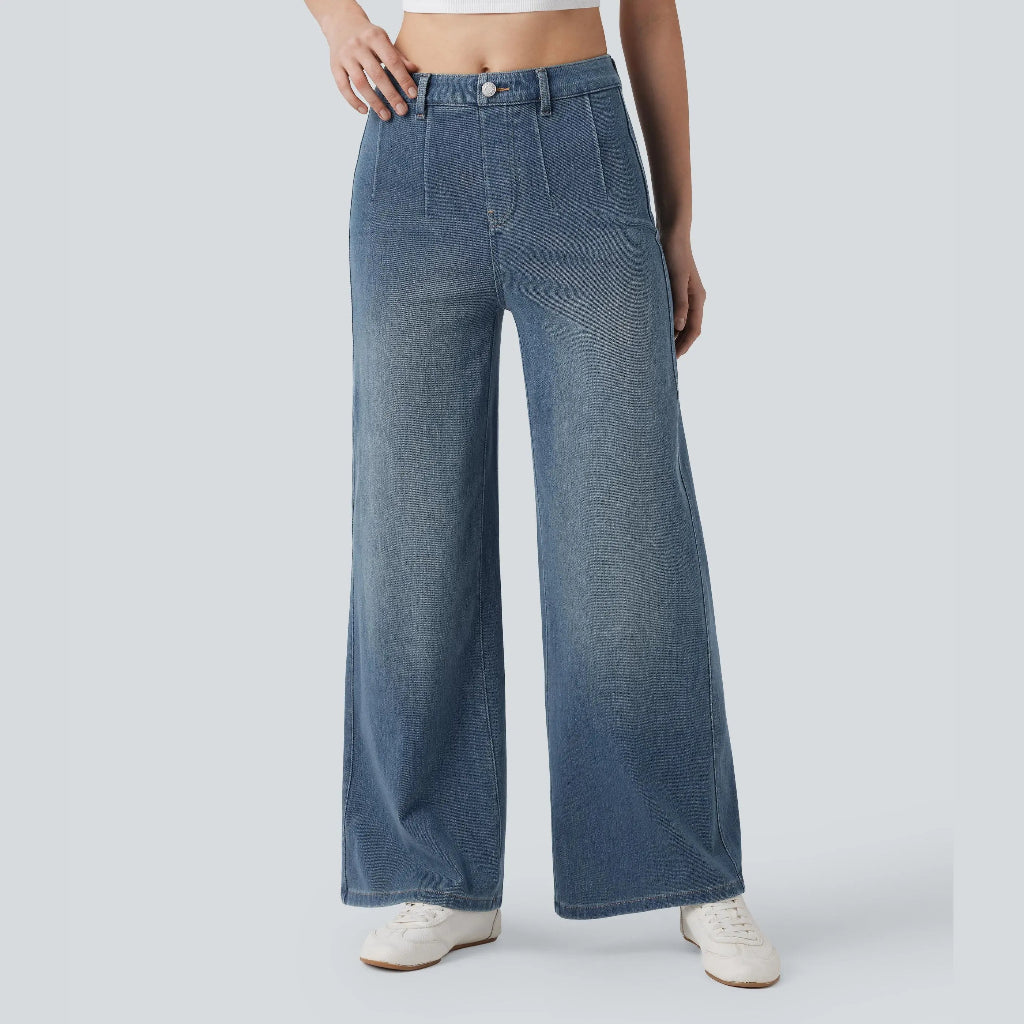 👖High Waisted Tummy Control Wide Leg Jeans