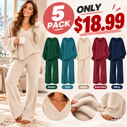 MEROKEETY Women's 2-Piece Fleece Matching Set,2 Piece Sets Women