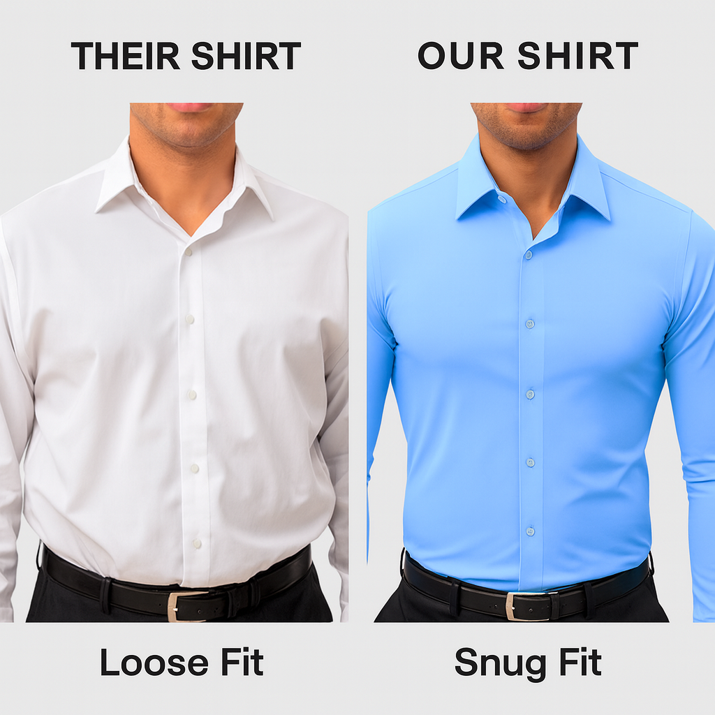 Men's Super Stretchy Dress Shirt Quick-Drying Breathable Anti