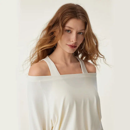 Women's Heat-Tech Multi-Wear Layering Bra Top - Long-Sleeves Minimalist Design