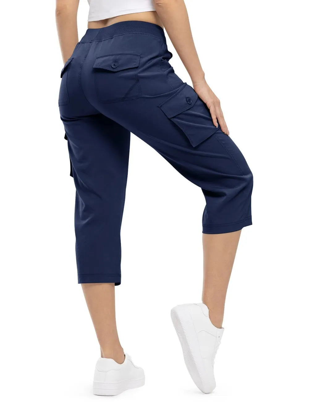 🔥Women's Cargo Capris Lightweight Hiking Pants Shorts Cropped Cotton