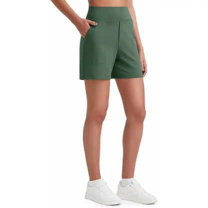 Women's Athletic Shorts✨ High Waisted Running Yoga Shorts Summer Casual Burmuda Shorts🌟 with Pockets Activewear💥