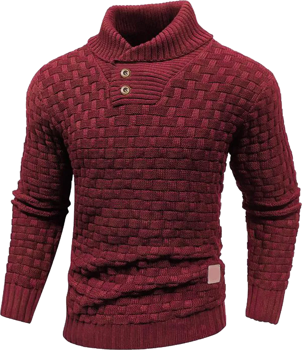 Men’s Shawl Collar Knit Sweater – Classic Warmth. Effortless Style