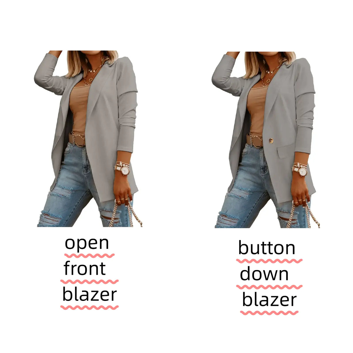 Women's Casual Long Sleeve Knit Blazer