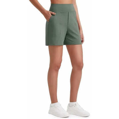 Women's Athletic Shorts✨ High Waisted Running Yoga Shorts Summer Casual Burmuda Shorts🌟 with Pockets Activewear💥