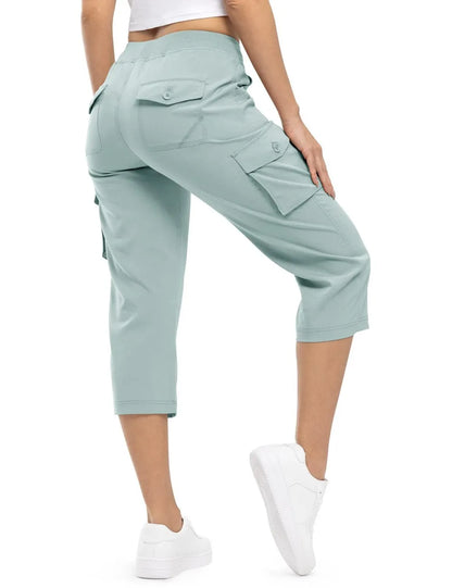 🔥Women's Cargo Capris Lightweight Hiking Pants Shorts Cropped Cotton