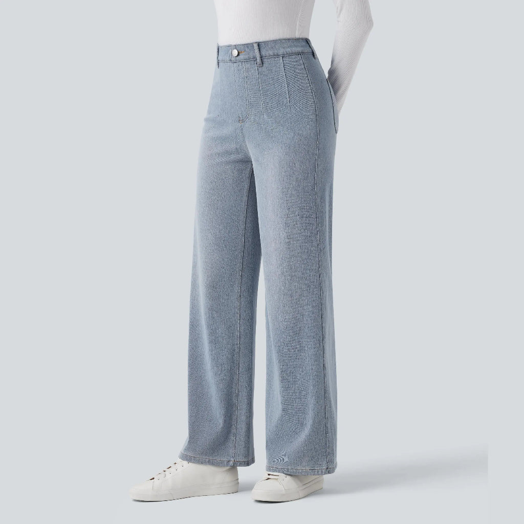 👖High Waisted Tummy Control Wide Leg Jeans