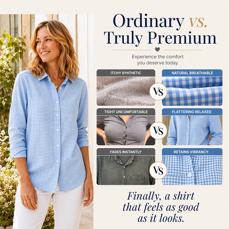 ✨Fresh Drop - Relaxed Fit Plaid Button-Up
