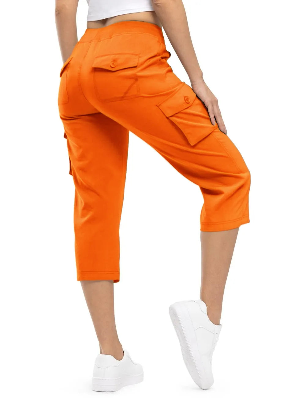 🔥Women's Cargo Capris Lightweight Hiking Pants Shorts Cropped Cotton
