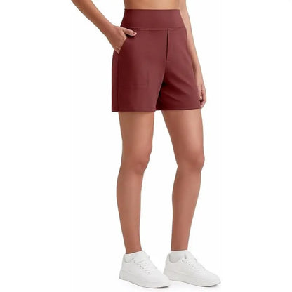 Women's Athletic Shorts✨ High Waisted Running Yoga Shorts Summer Casual Burmuda Shorts🌟 with Pockets Activewear💥