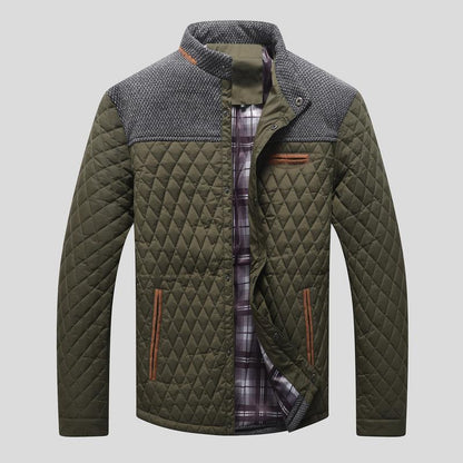 Men's Diamond Quilted Puffer Down Jacket Lightweight Casual .