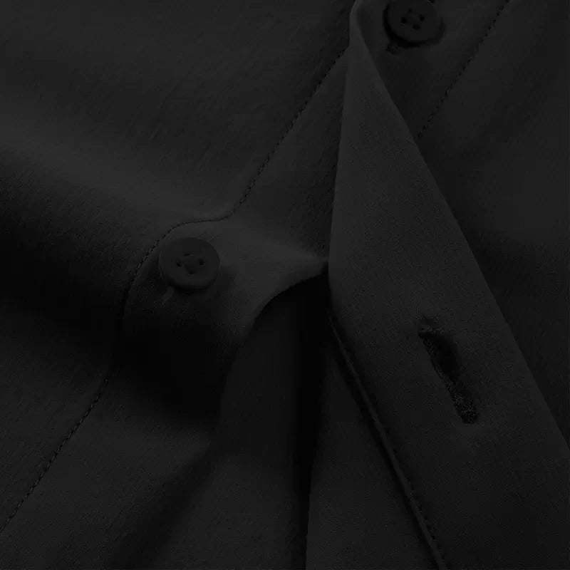 Men's slim fit stretch wrinkle-free button shirt