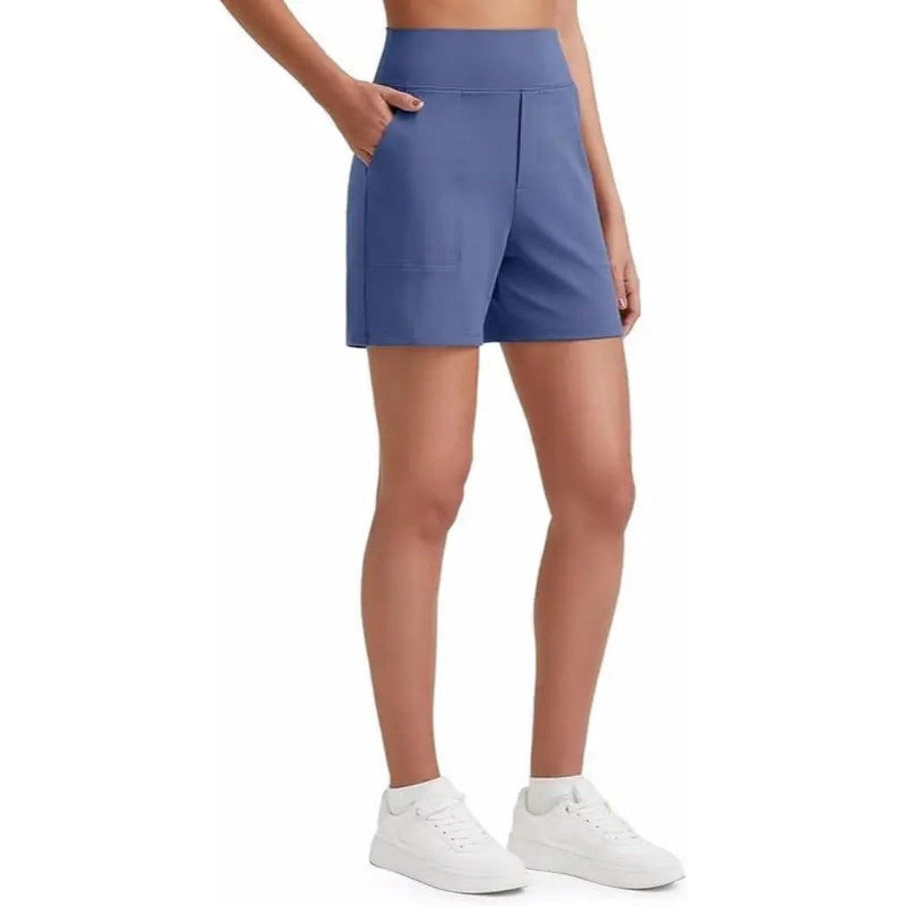 Women's Athletic Shorts✨ High Waisted Running Yoga Shorts Summer Casual Burmuda Shorts🌟 with Pockets Activewear💥