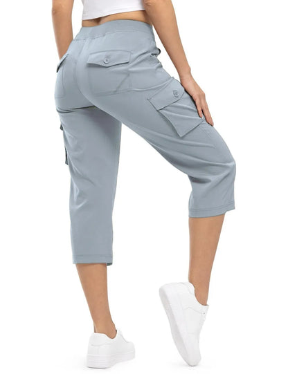 🔥Women's Cargo Capris Lightweight Hiking Pants Shorts Cropped Cotton